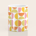 Mid Century Modern Pink Red Green Orange Geometric Coffee Mug Gallery Image 4