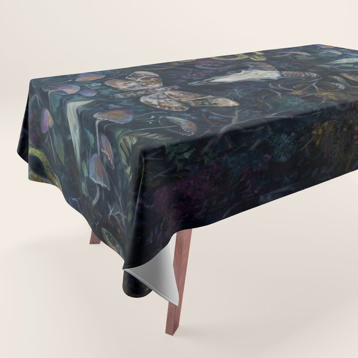 Death Moth Goat Skull Tablecloth Gallery Image 1