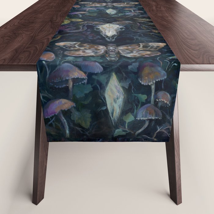 Death Moth Goat Skull Table Runner Gallery Image 1