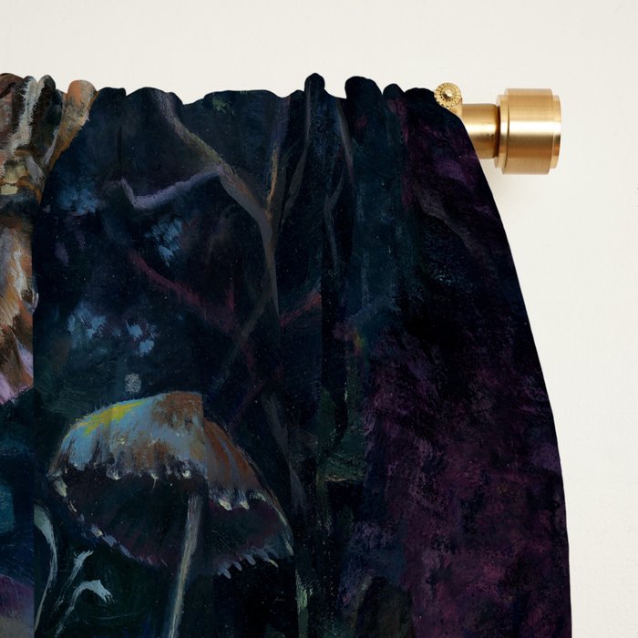 Death Moth Goat Skull Window Curtain Gallery Image 2