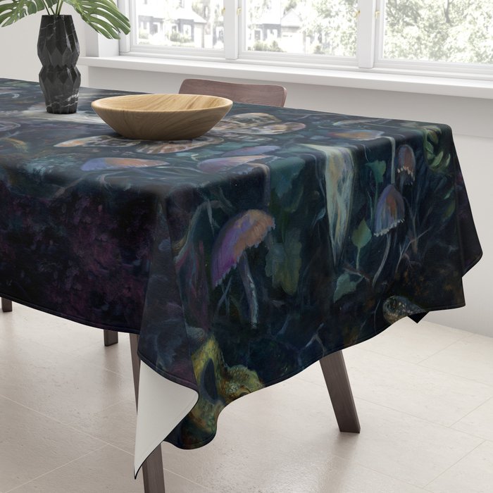 Death Moth Goat Skull Tablecloth Gallery Image 3
