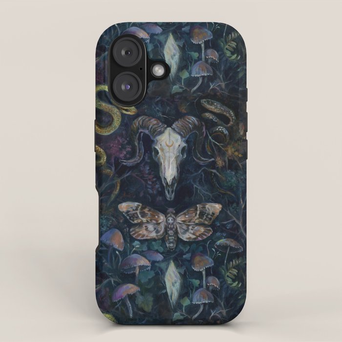 Death Moth Goat Skull iPhone Case Gallery Image 1