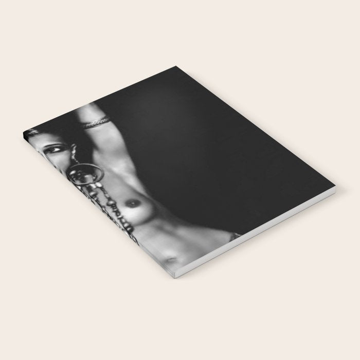 Jazz Age Josephine Baker in Folies Bergère Bananas Costume black and white photography Notebook Gallery Image 2