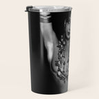 Jazz Age Josephine Baker in Folies Bergère Bananas Costume black and white photography Travel Mug Gallery Image 3