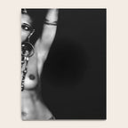Jazz Age Josephine Baker in Folies Bergère Bananas Costume black and white photography Notebook Gallery Image 4