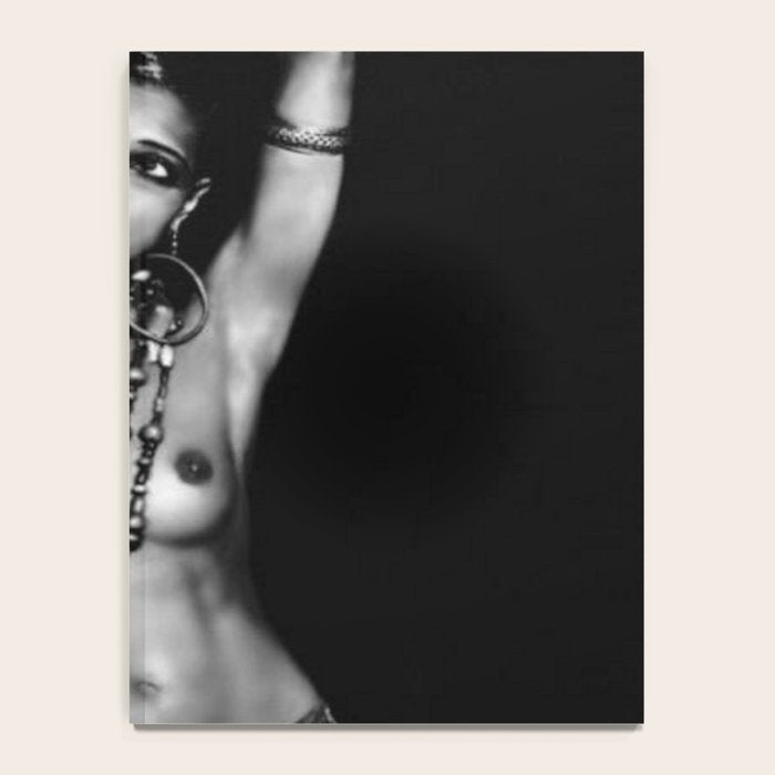 Jazz Age Josephine Baker in Folies Bergère Bananas Costume black and white photography Notebook Gallery Image 4
