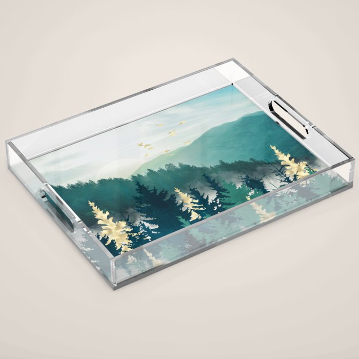 Blue Forest Mist Acrylic Tray Gallery Image 1