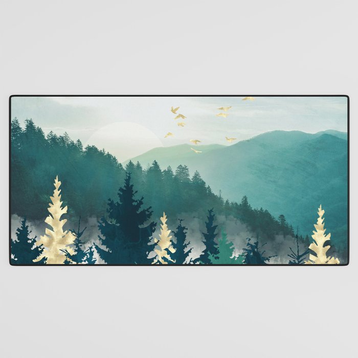 Blue Forest Mist Desk Mat Gallery Image 3