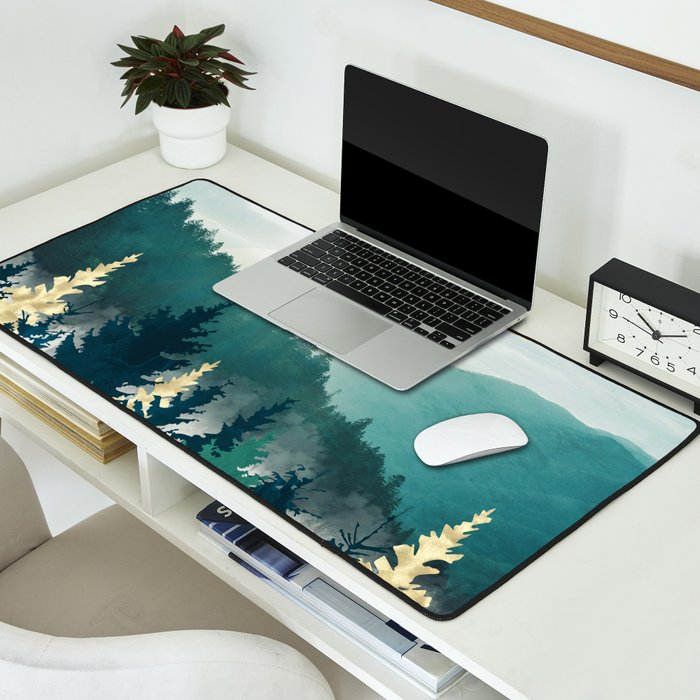 Blue Forest Mist Desk Mat Gallery Image 2