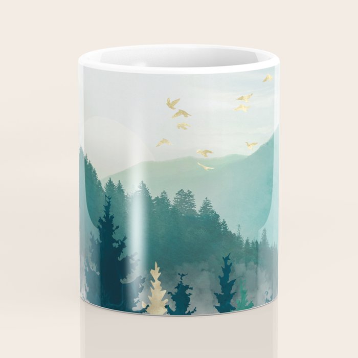 Blue Forest Mist Coffee Mug Gallery Image 4