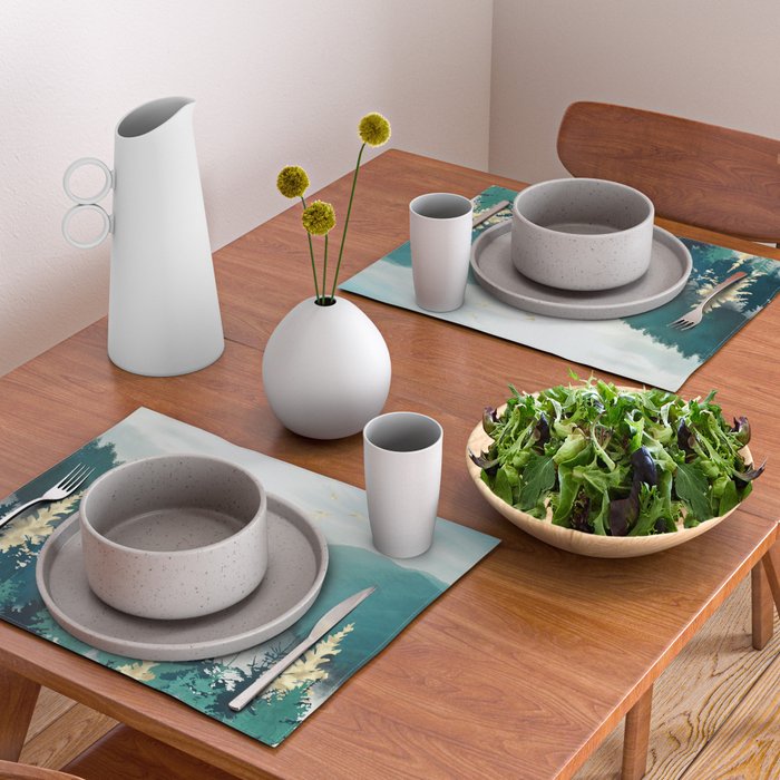 Blue Forest Mist Placemat Gallery Image 2