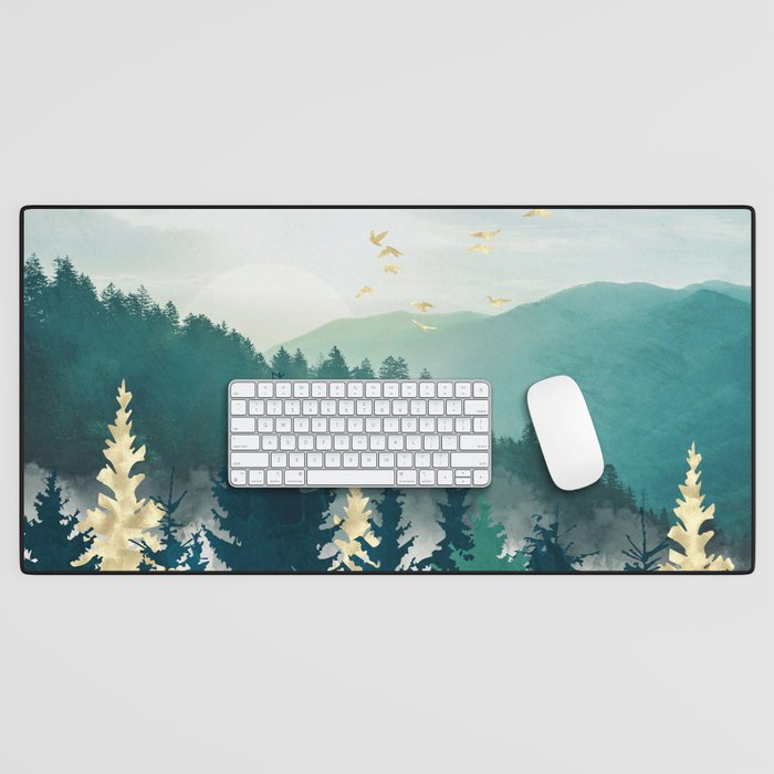 Blue Forest Mist Desk Mat Gallery Image 1