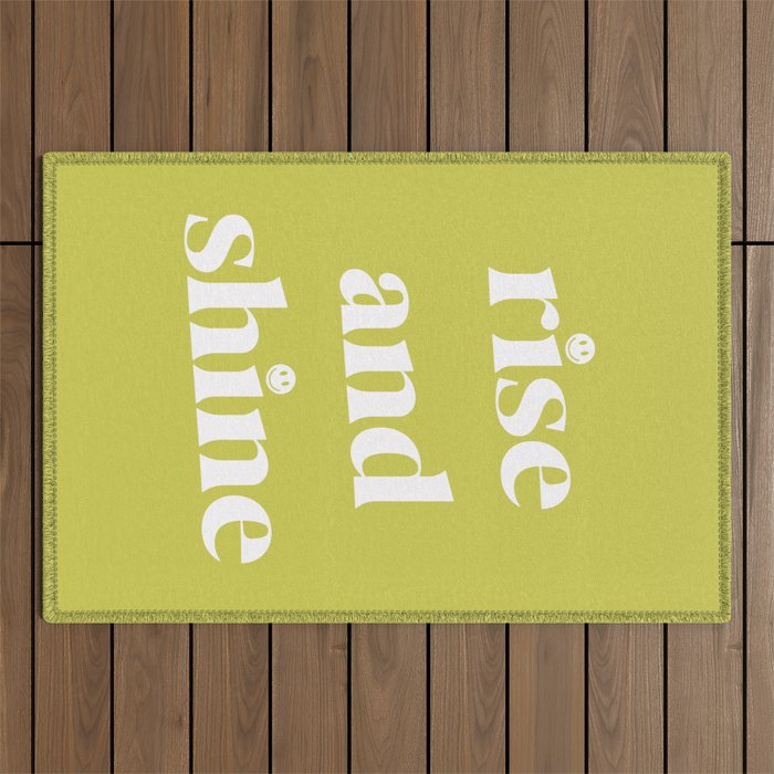 Rise And Shine Lime Outdoor Rug Gallery Image 1