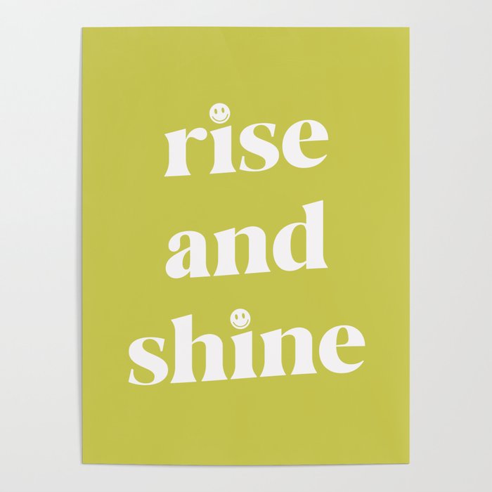 Rise And Shine Lime Poster Gallery Image 1