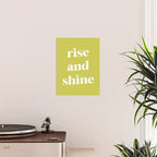 Rise And Shine Lime Poster Gallery Image 2