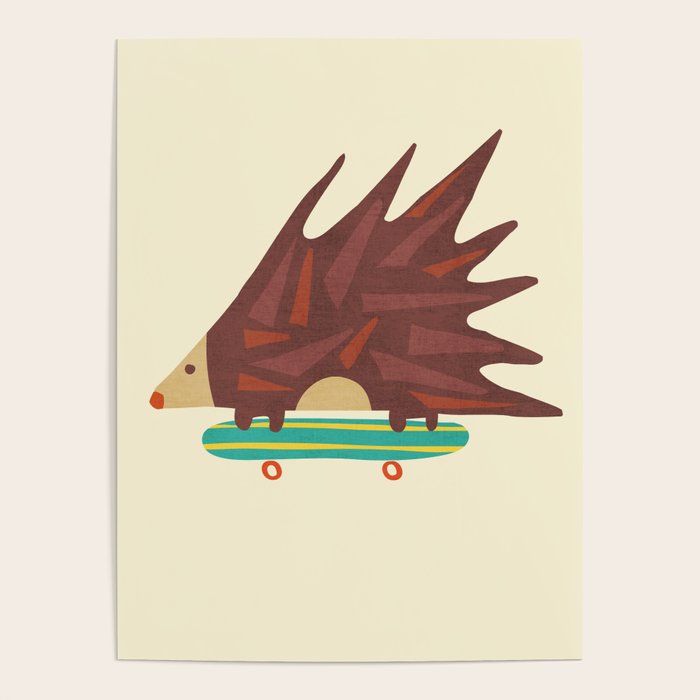 Hedgehog in hair raising speed Poster Gallery Image 1