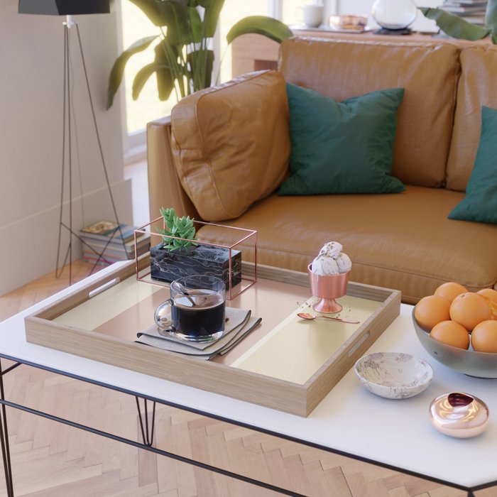 Contemporary Color Block XLII Serving Tray Gallery Image 2