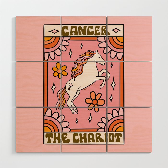 Cancer Tarot Card Wood Wall Art Gallery Image 1