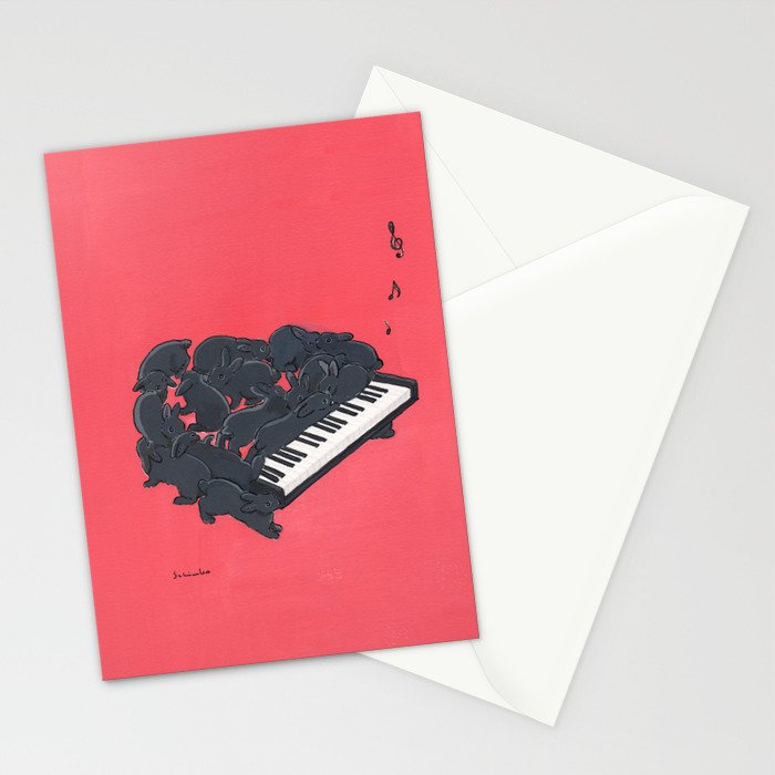 Piano Stationery Card Gallery Image 2