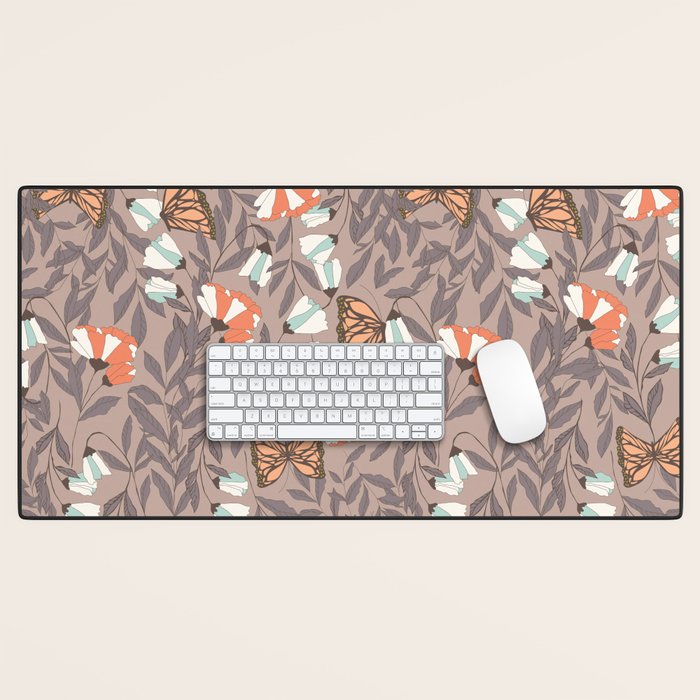 Monarch garden 004 Desk Mat Gallery Image 1