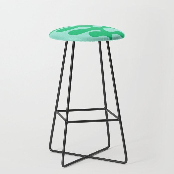 Matisse Poster 2. Leaf & Sun in Green & Pink Stool Gallery Image 1