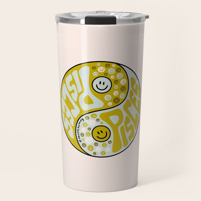 Pisces Yin Yang Travel Mug Gallery Image 1