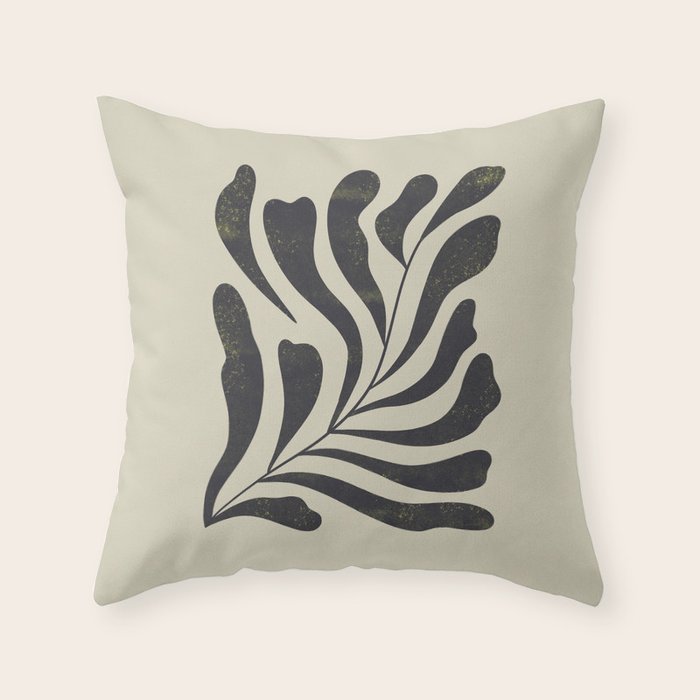 Abstract Plant No. 2 Throw Pillow Gallery Image 1