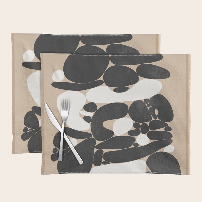 Abstract Pebbles Placemat Gallery Image 1