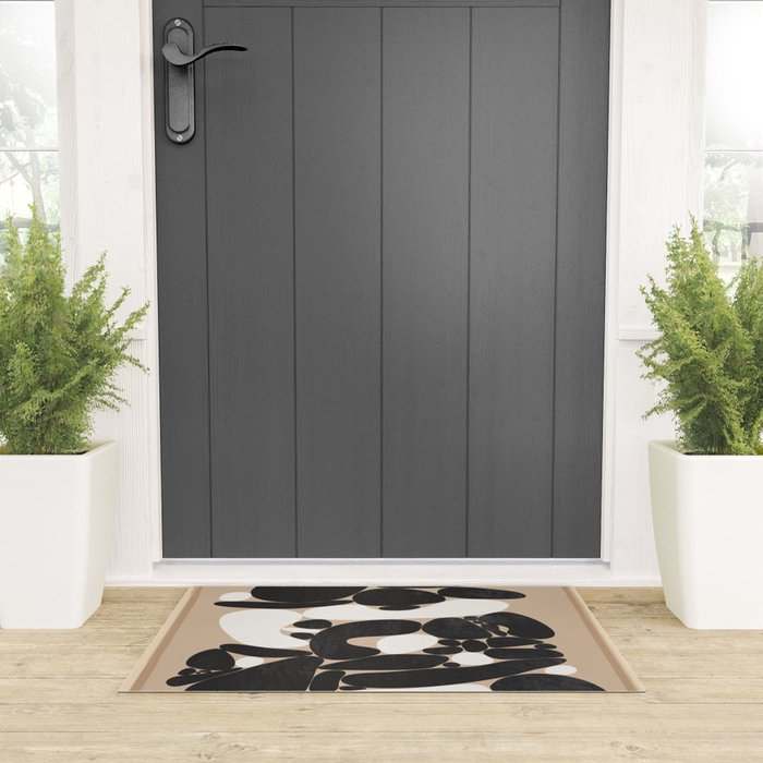 Abstract Pebbles Welcome Mat Gallery Image 3