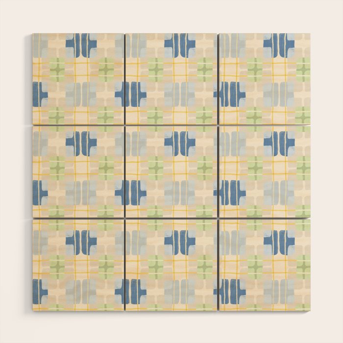 Geo handmade squares Wood Wall Art Gallery Image 1