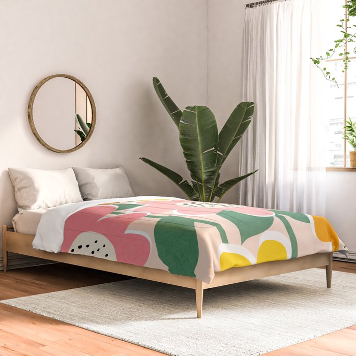 Flowerscape - peach Comforter Gallery Image 2