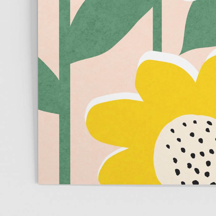 Flowerscape - peach Poster Gallery Image 3