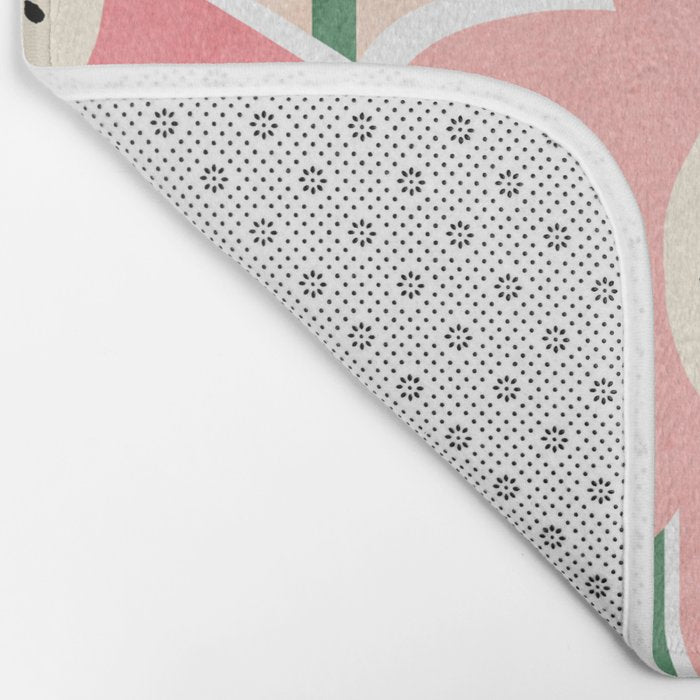 Flowerscape - peach Bath Mat Gallery Image 2