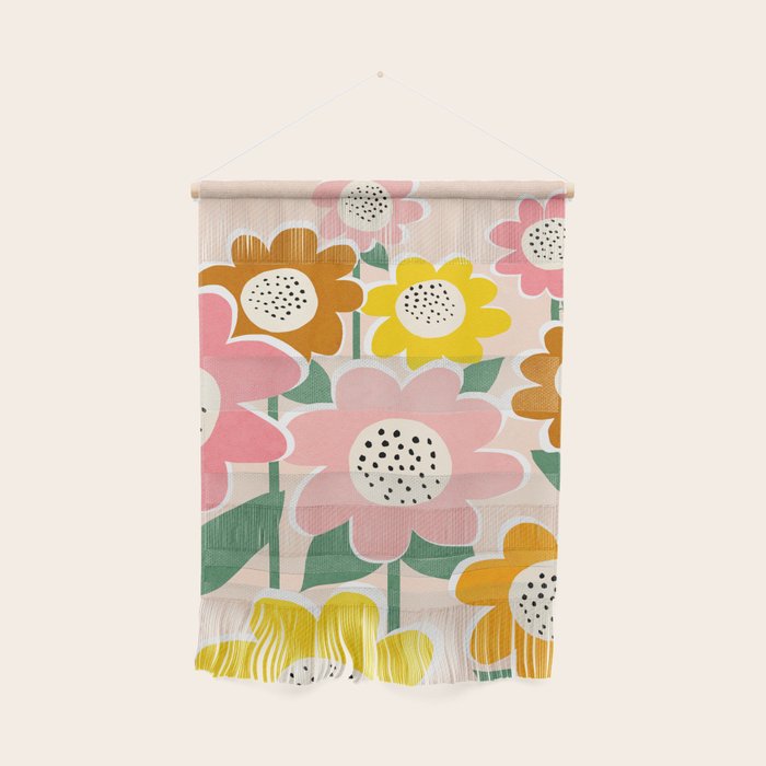 Flowerscape - peach Wall Hanging Gallery Image 1