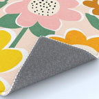 Flowerscape - peach Rug Gallery Image 4