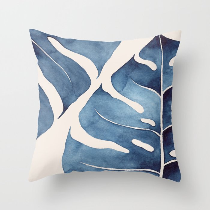 Blue Botanicals No. 2 Throw Pillow Gallery Image 6