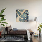 Blue Botanicals No. 2 Wood Wall Art Gallery Image 2