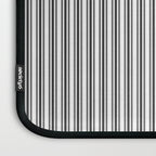 Trendy French Black and White Mattress Ticking Double Stripes Laptop Sleeve Gallery Image 3