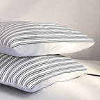 Trendy French Black and White Mattress Ticking Double Stripes Pillow Sham Gallery Image 3