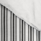 Trendy French Black and White Mattress Ticking Double Stripes Comforter Gallery Image 4