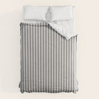 Trendy French Black and White Mattress Ticking Double Stripes Comforter Gallery Image 6