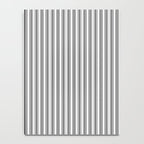 Trendy French Black and White Mattress Ticking Double Stripes Notebook Gallery Image 4