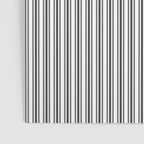 Trendy French Black and White Mattress Ticking Double Stripes Poster Gallery Image 3