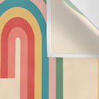 Minimal geometric abstraction Rainbow, Flower, Sun and Moon 2 Wall Tapestry Gallery Image 3