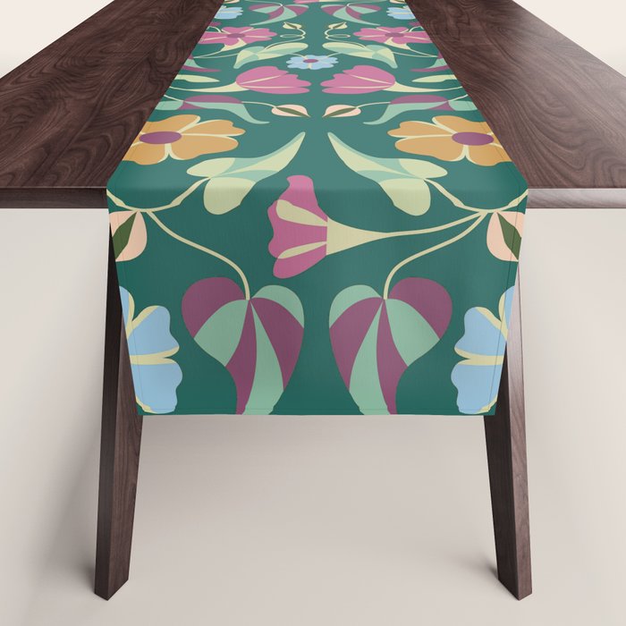 Botanical Wild Flowers Table Runner Gallery Image 1