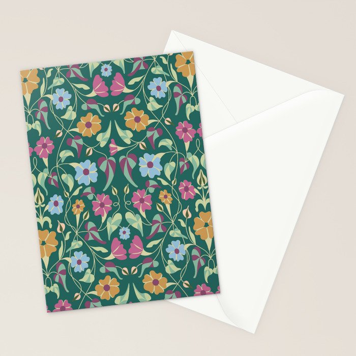 Botanical Wild Flowers Stationery Card Gallery Image 2