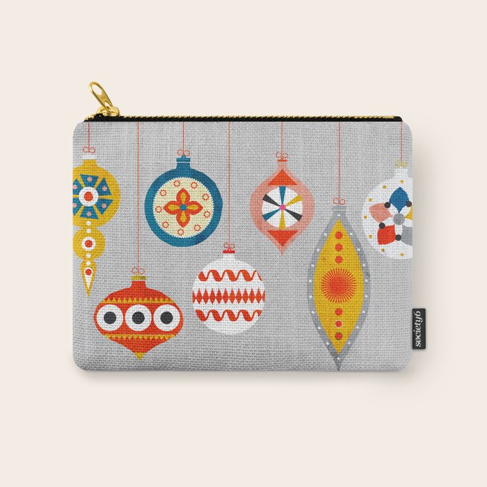 Christmas retro baubles no3 Carry All Pouch Gallery Image 1