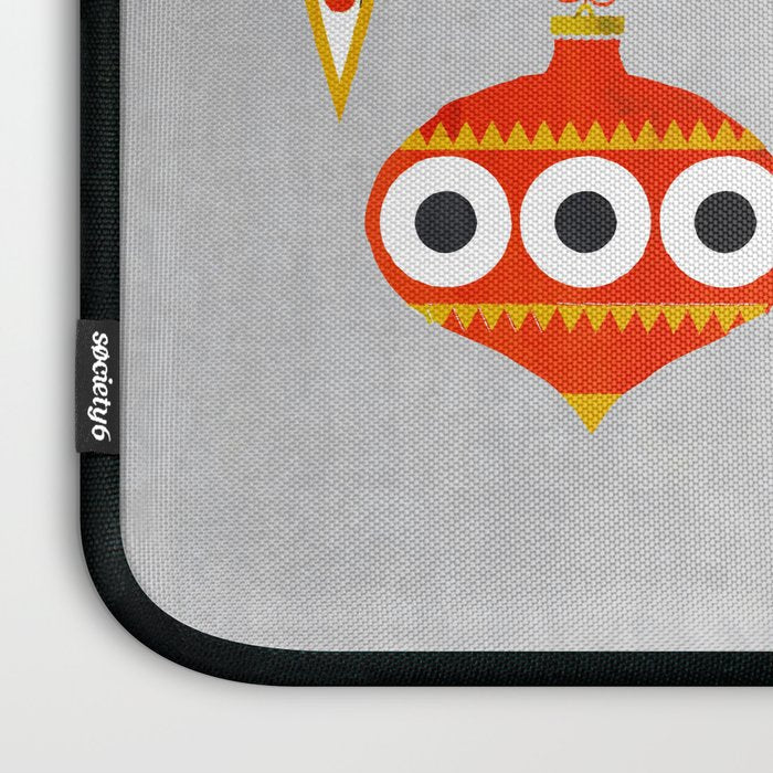Christmas retro baubles no3 Laptop Sleeve Gallery Image 3