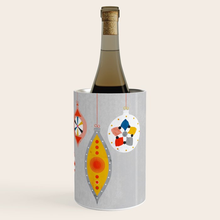 Christmas retro baubles no3 Wine Chiller Gallery Image 3