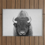 Buffalo - Black & White Outdoor Rug Gallery Image 1
